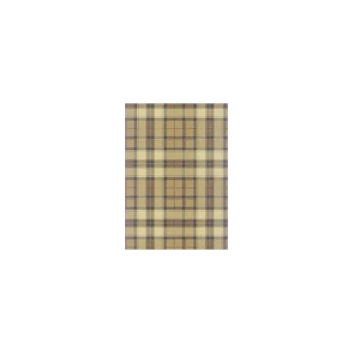 Green/Beige Plaid Wallpaper