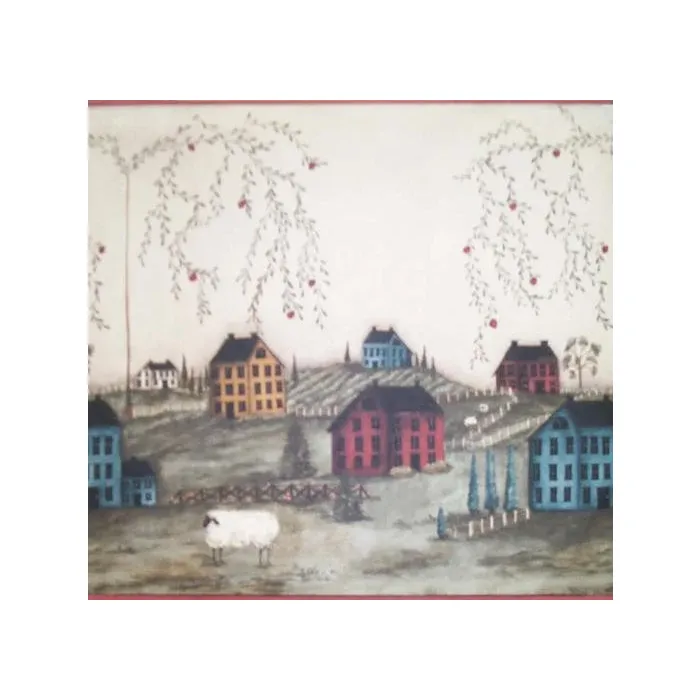 Country Scene Wallpaper Border
