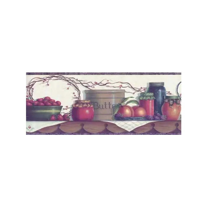Pitcher Kitchen Shelf Wallpaper Border