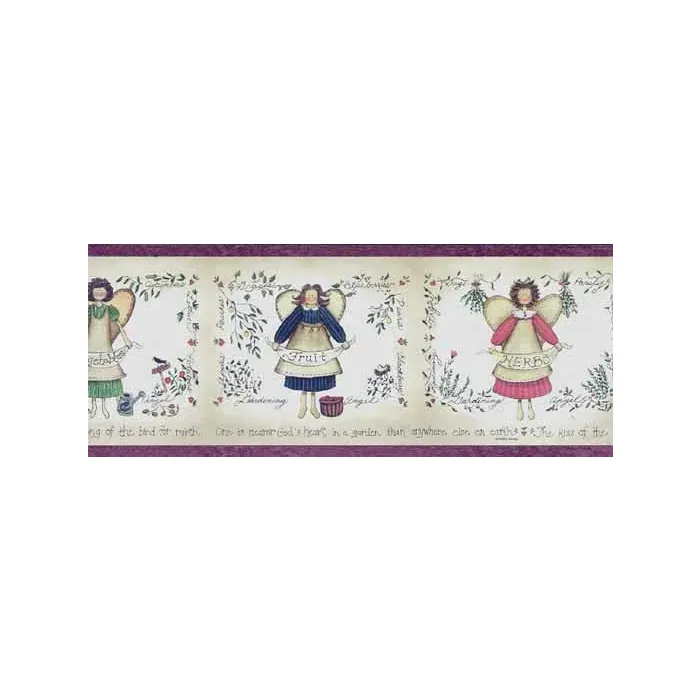 Garden Angel Wallpaper Border