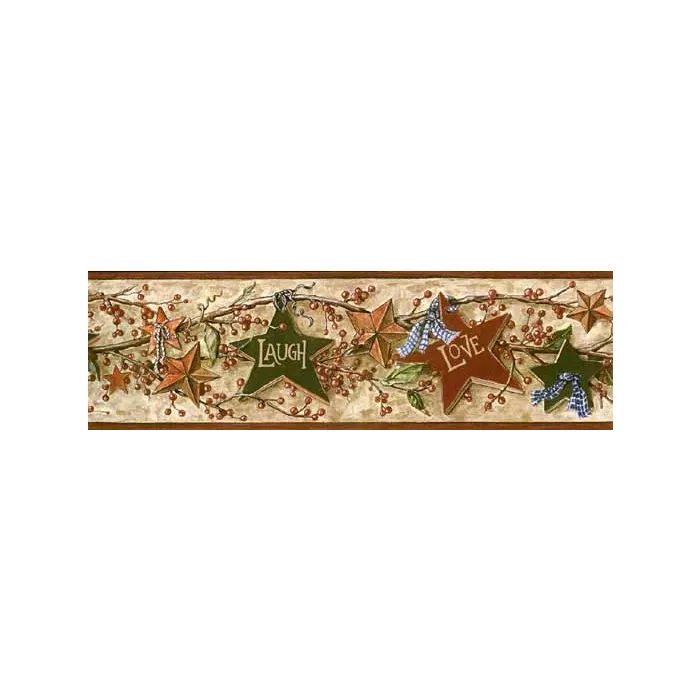 Pip Berry and Star Wallpaper Border