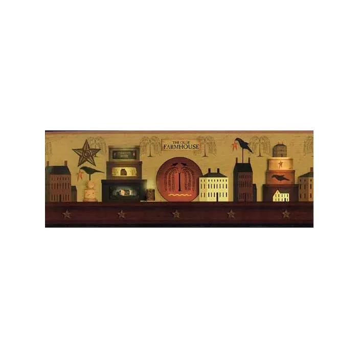 The Olde Farm House Wallpaper Border