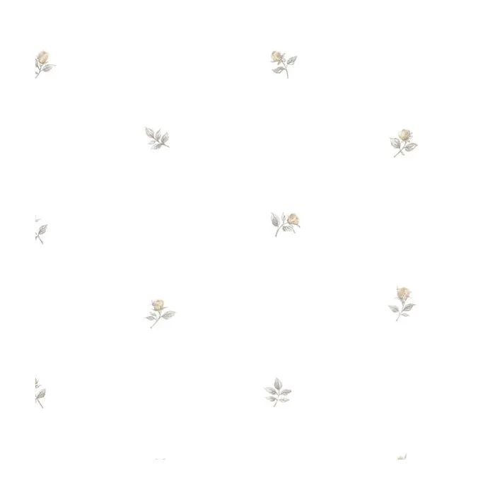 Rose Buds Wallpaper Beige, Grey Norwall Wallcovering RG35717