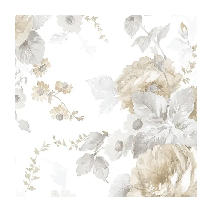 La Rosa Wallpaper Beige, Grey Norwall Wallcovering RG35723
