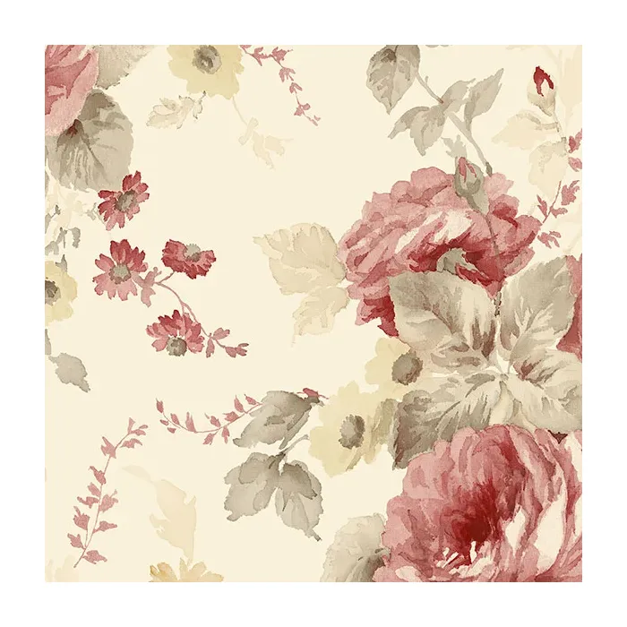 La Rosa Wallpaper Yellow, Red, Green Norwall Wallcovering RG35728
