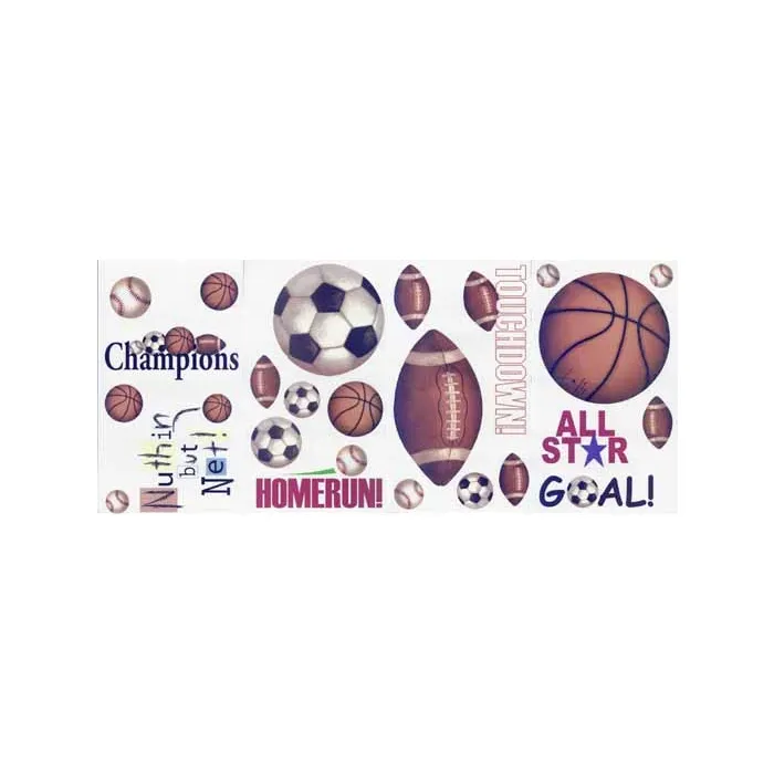 Play Ball Peel and Stick Cutouts