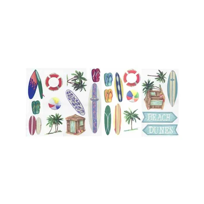 Surfs Up Peel and Stick Cutouts