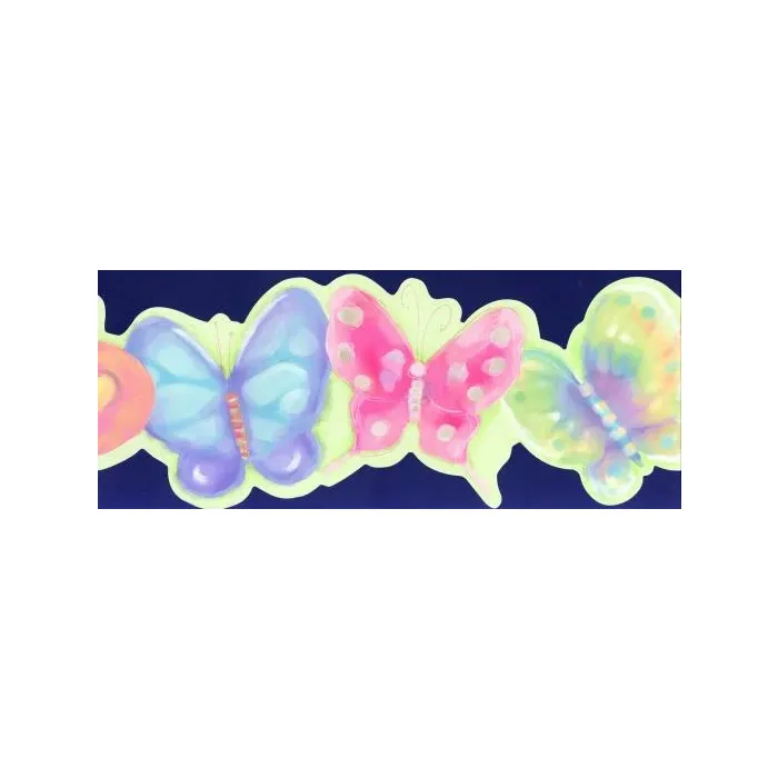 Girls Butterfly Wallpaper Border- 1 Roll Left