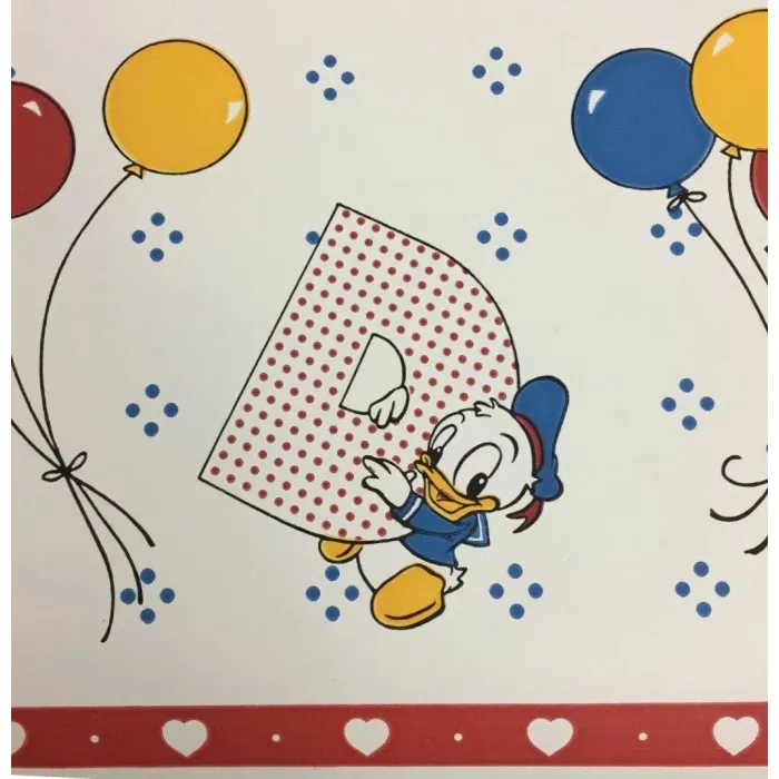 Disney’s Baby Mickey Mouse Wall Border ABC Nursery Gender Neutral Vintage