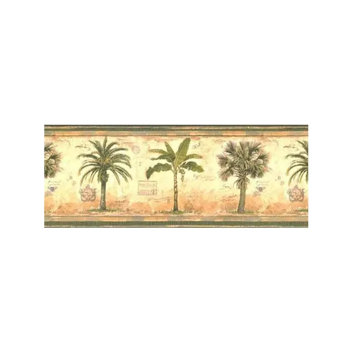 Banana Palm and Palmetto Tree Wallpaper Borde