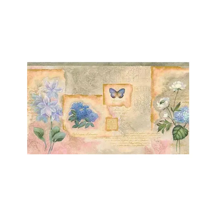 Butterflies and Botanicals Wallpaper Border