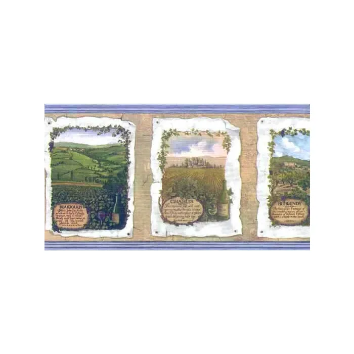 Wine Vineyard Wallpaper Border
