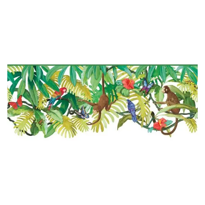 Up In The Treetops Jungle Wallpaper Border SB7706BD 