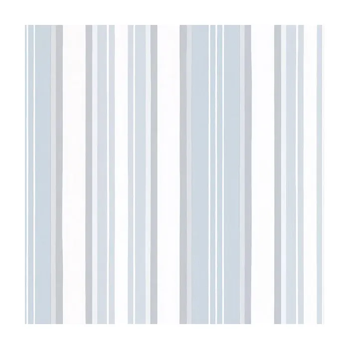 Textured Stripe Wallpaper Metallic Silver, Light Blue, White Norwall Wallcovering SD25660