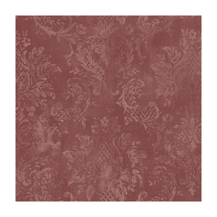 Canvas Damask Wallpaper Red Norwall Wallcovering SD36106