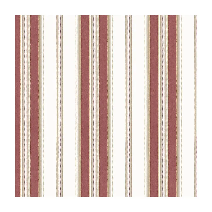 Heritage Stripe Wallpaper Red, White, Metallic Gold Norwall Wallcovering SD36107
