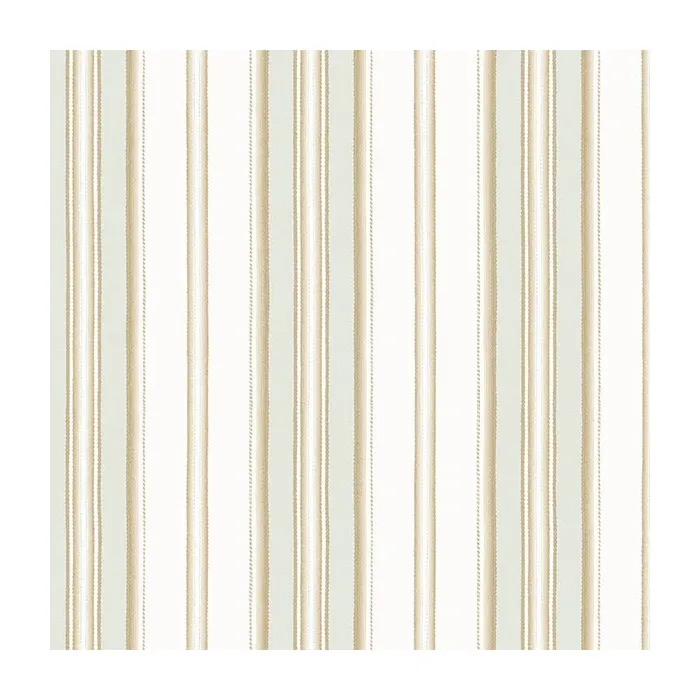 Heritage Stripe Wallpaper Light Green, White, Metallic Gold Norwall Wallcovering SD36108