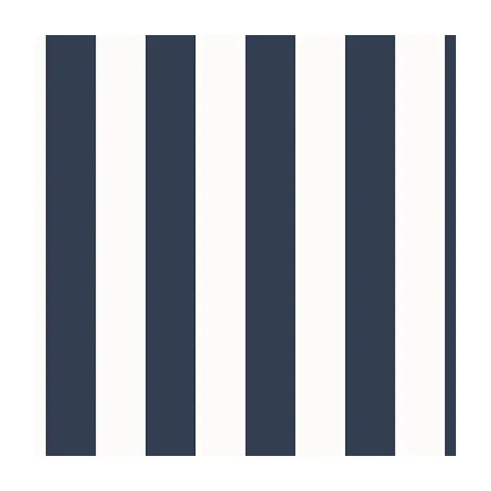1.25" Regency Stripe Wallpaper Navy, White Norwall Wallcovering SD36124
