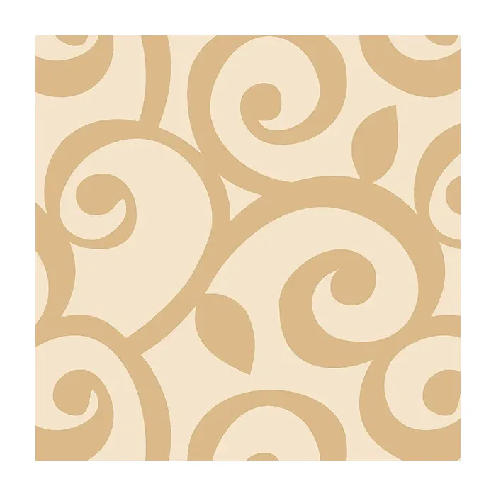 Curling Leaf Wallpaper Beige Norwall Wallcovering SH34510