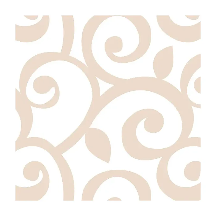 Curling Leaf Wallpaper Beige Norwall Wallcovering SH34511