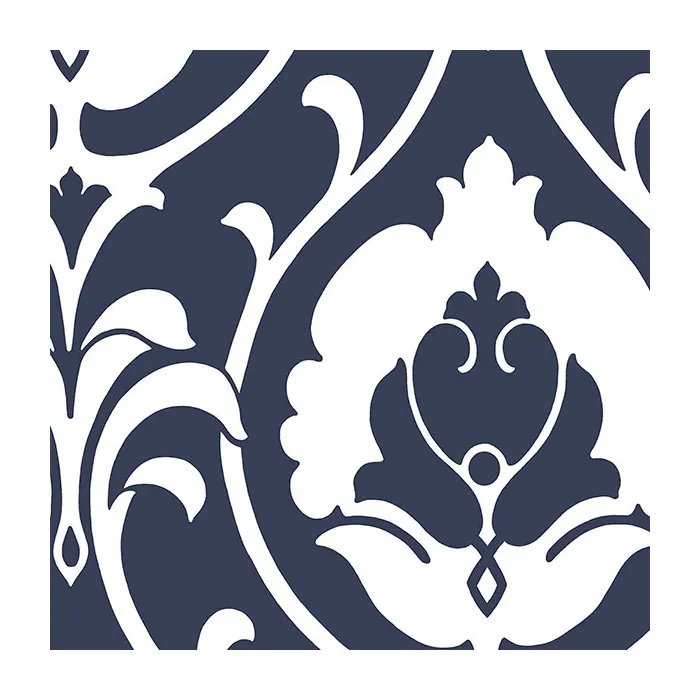 Italian Damask Wallpaper Navy Norwall Wallcovering SH34512