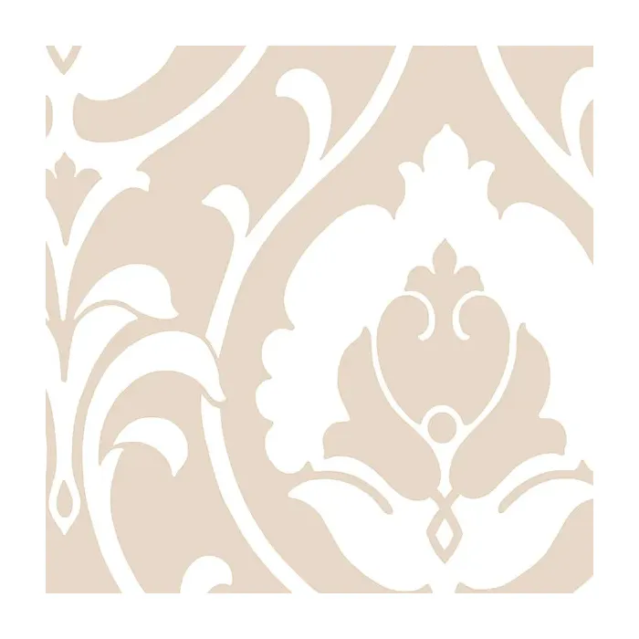 Italian Damask Wallpaper Taupe Norwall Wallcovering SH34513
