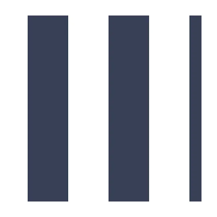 2.5" Tent Stripe Wallpaper Navy Norwall Wallcovering SH34555