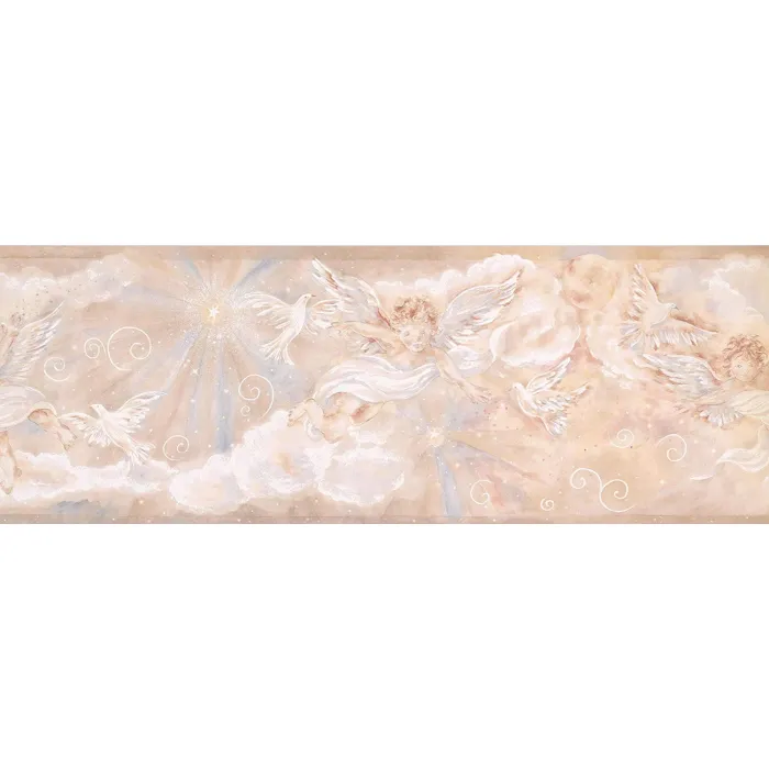  Cherub Angels & Doves Wallpaper Border - Chesapeake