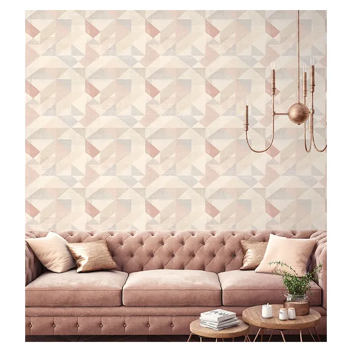 Silk Screen Geometric Wallpaper GX37656