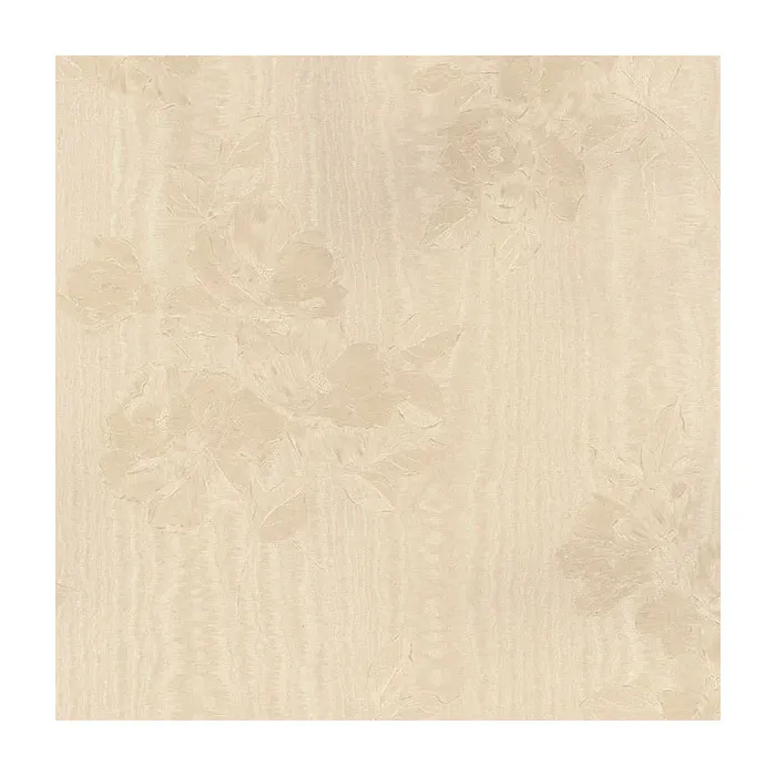 In Register Floral Moiré Wallpaper Cream Norwall Wallcovering SK34718