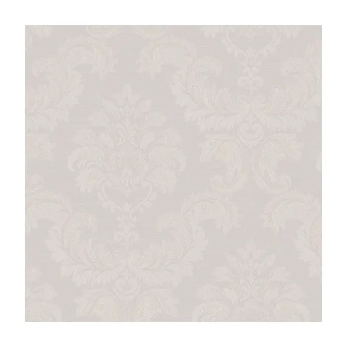 Damask Emboss Wallpaper Light Grey Norwall Wallcovering SK34730