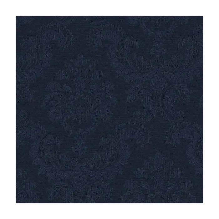 Damask Emboss Wallpaper Navy Norwall Wallcovering SK34734