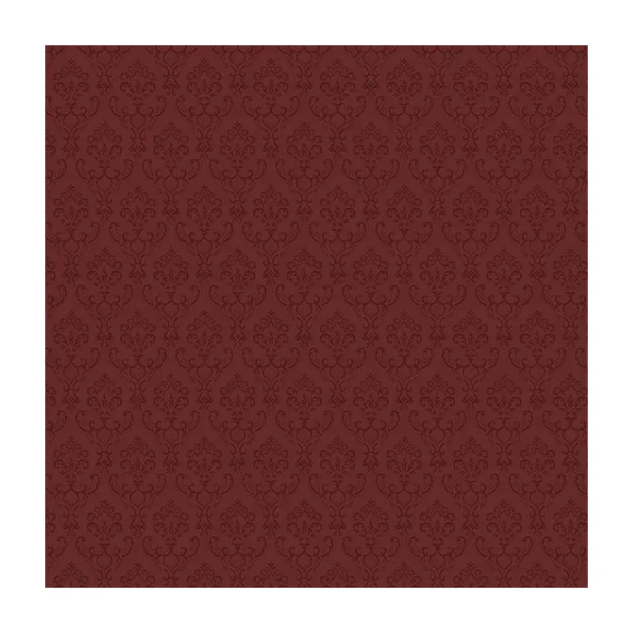 Small Damask Wallpaper Red Norwall Wallcovering SK34740