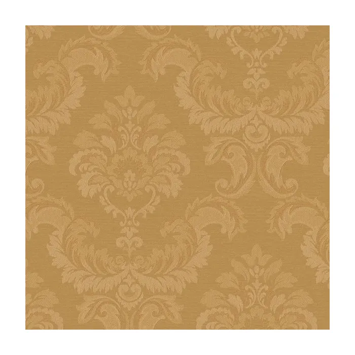 Damask Emboss Wallpaper Metallic Gold Norwall Wallcovering SK34742