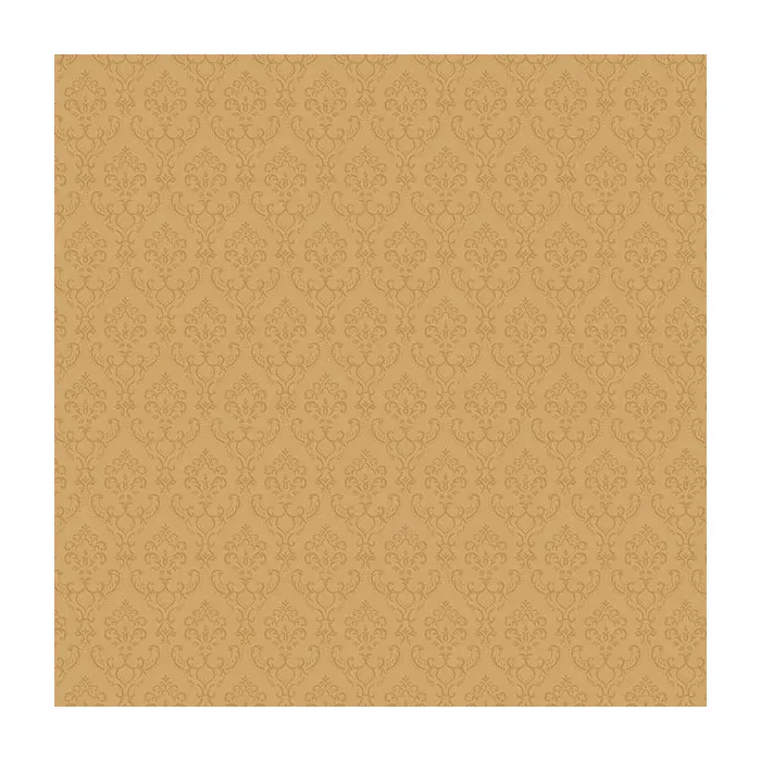 Small Damask Wallpaper Metallic Gold Norwall Wallcovering SK34744