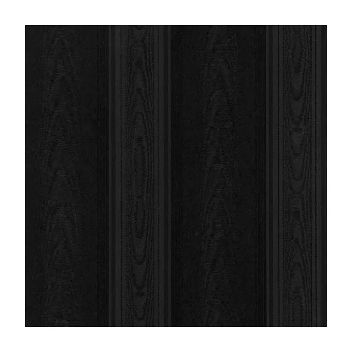 Medium Moiré Stripe Wallpaper Black Norwall Wallcovering SK34751