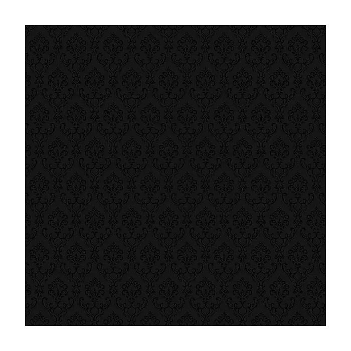 Small Damask Wallpaper Black Norwall Wallcovering SK34752