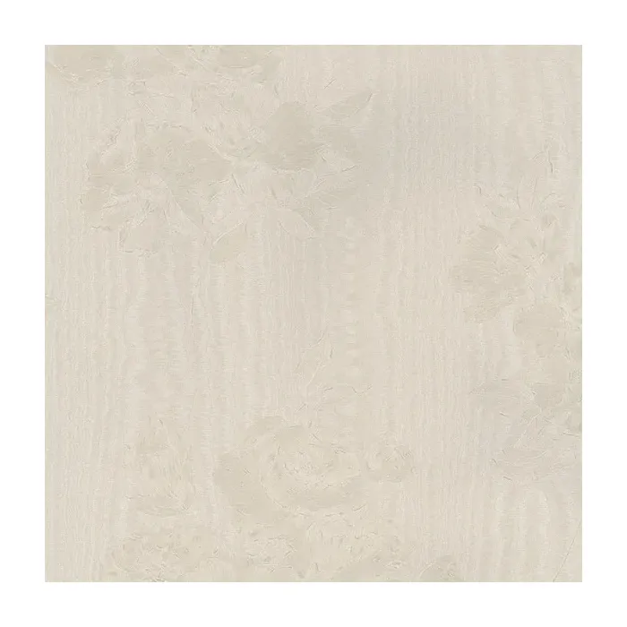 In Register Floral Moiré Wallpaper Light Cream, Beige Norwall Wallcovering SK34762