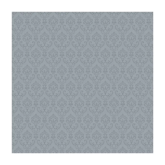 Small Damask Wallpaper Blue Norwall Wallcovering SK34770