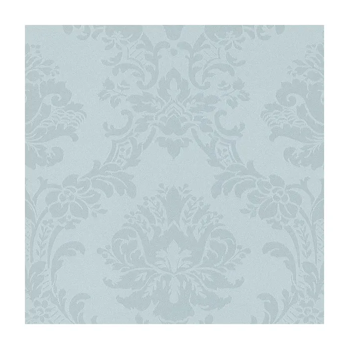 Document Damask Wallpaper Blue, Pearl Norwall Wallcovering SL27538