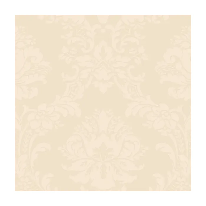 Document Damask Wallpaper Cream, Pearl Norwall Wallcovering SL27539