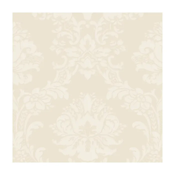 Document Damask Wallpaper Ivory, Pearl Norwall Wallcovering SL27543