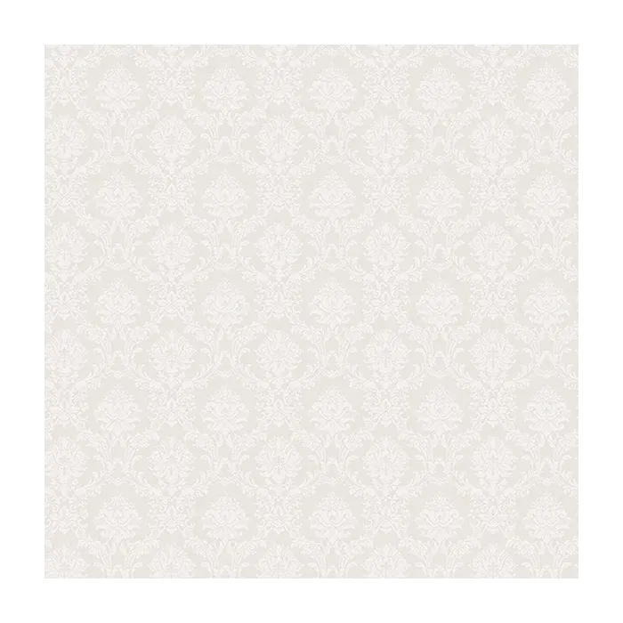Mini Damask Wallpaper Soft Grey, Pearl Norwall Wallcovering SL27560