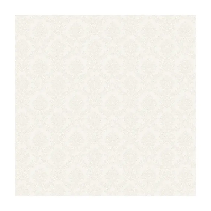 Mini Damask Wallpaper White Opaque Norwall Wallcovering SL27566