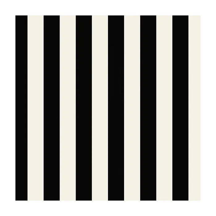 1.25" Regency Stripe Wallpaper Pearl, Black Norwall Wallcovering SY33907