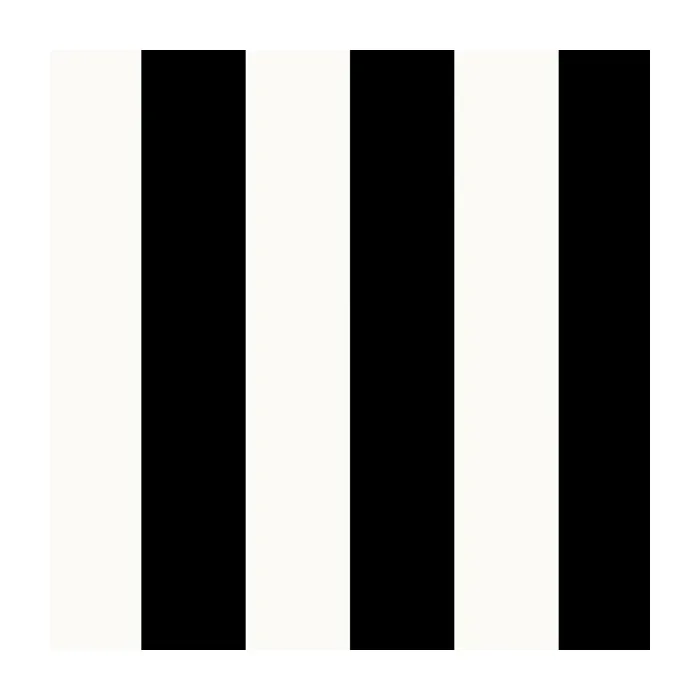 2.5" Tent Stripe Wallpaper Pearl, Black Norwall Wallcovering SY33918