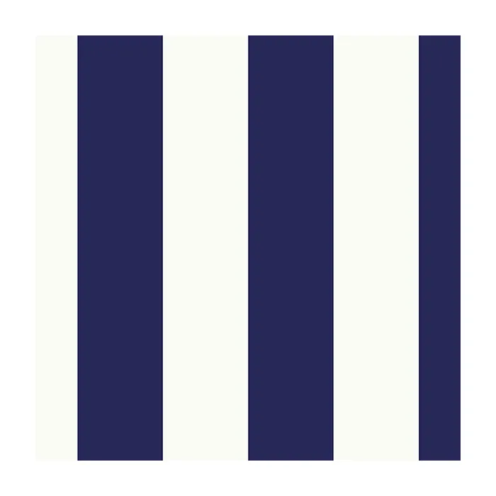 2.5" Tent Stripe Wallpaper Navy, White Norwall Wallcovering SY33924