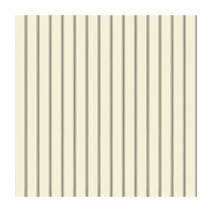 Ticking Stripe Wallpaper Black, Cream Norwall Wallcovering SY33933