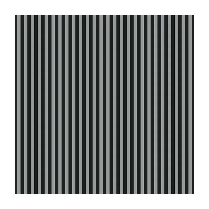6mm Stripe Wallpaper Black, Metallic Silver Norwall Wallcovering SY33957