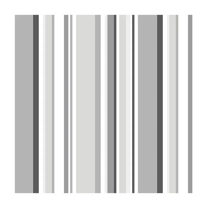 Step Stripe Wallpaper Black, Grey, White Norwall Wallcovering SY33962